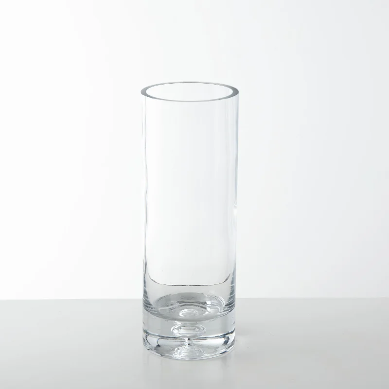 contemporary glass flower vase for home -Extra Large Modern Clear Glass Cylinder Vase