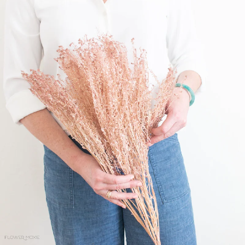 vibrant flower vase -Dried Mauve Lipidium Pennycress