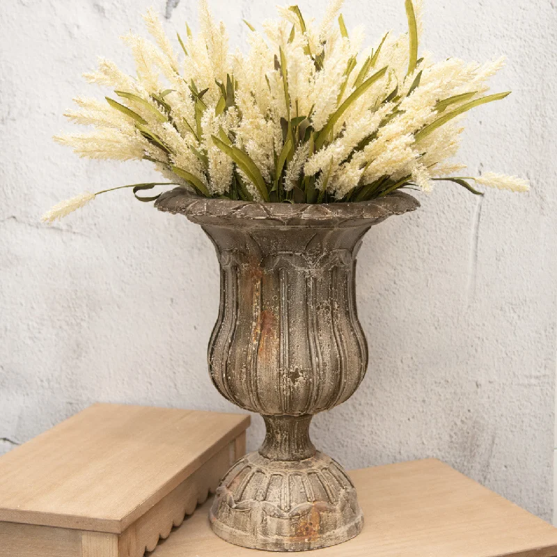 crystal decorative flower vase -Fluted Planter Urn