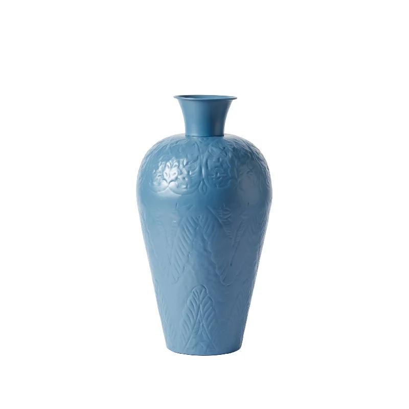 rustic flower vase -Paloma Blue Vase Large 51x27x27cm