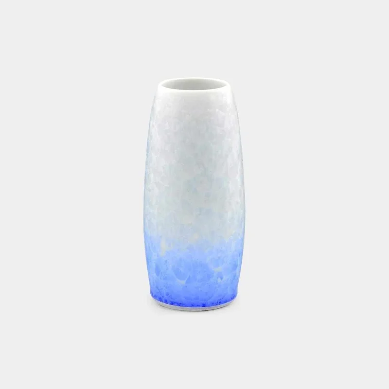 rustic flower vase for living room -[VASE] FLOWER CRYSTAL (BLUE ON A WHITE BACKGROUND) VASE | TOUAN | KYOTO-KIYOMIZU WARES