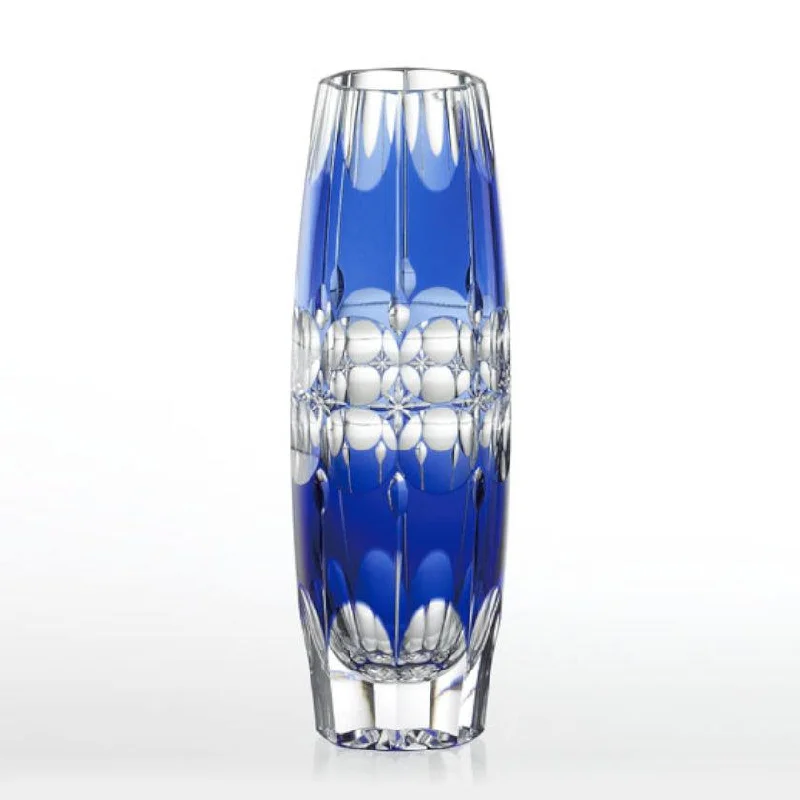 stylish geometric flower vase -[VASE] BUD VASE BY HIDEAKI SHINOZAKI MASTER OF TRADITIONAL CRAFTS | EDO KIRIKO | KAGAMI CRYSTAL