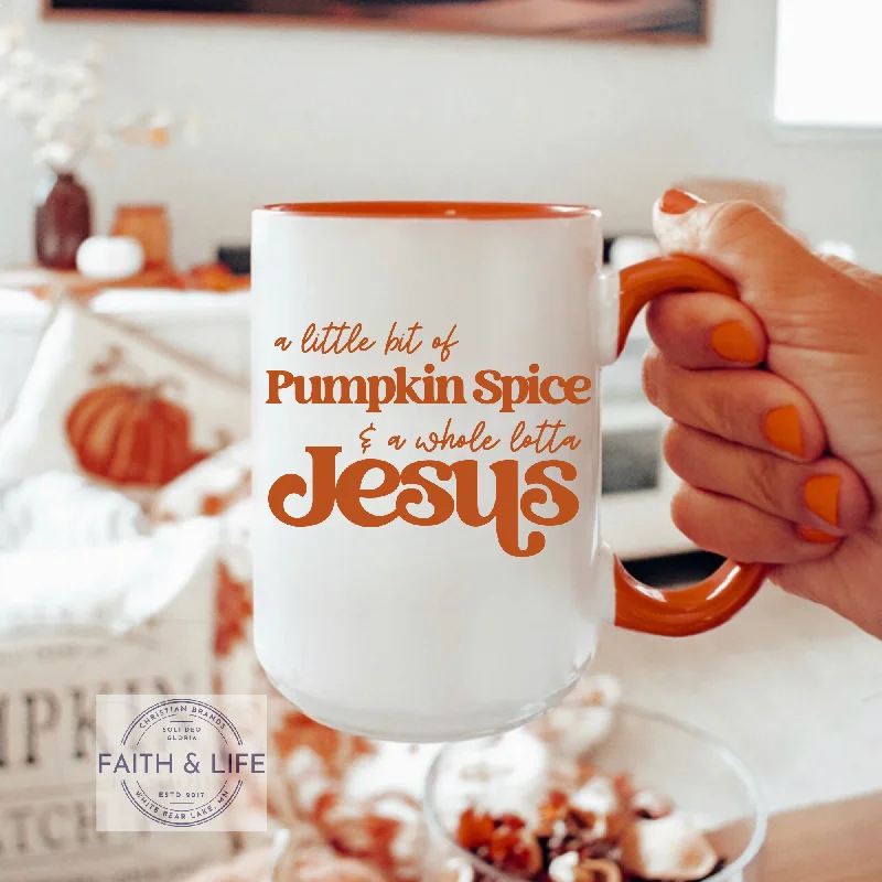 custom photo mugs -A Whole Lotta Jesus Fall Coffee Mug