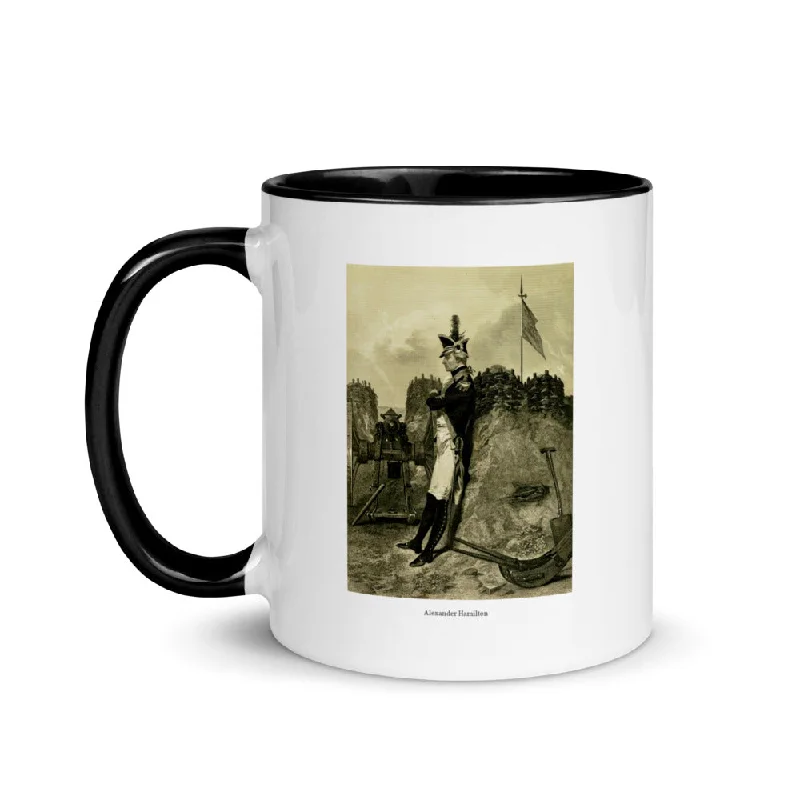 best personalized tea mugs -Alexander Hamilton (two-color mug)