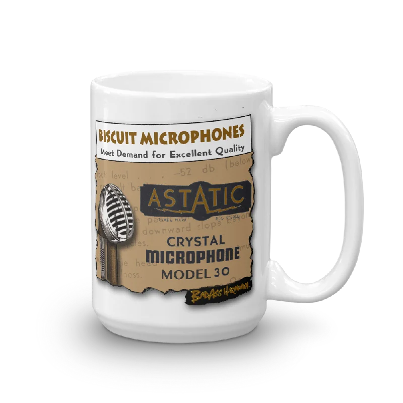 funny travel coffee mugs -Astatic Biscuit Microphone Mug