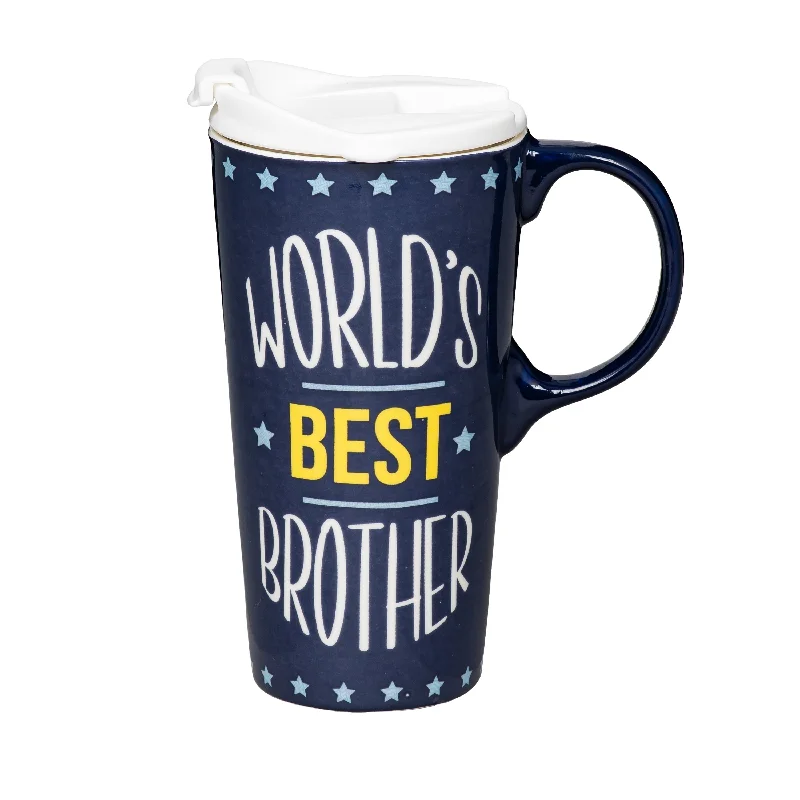 large tea mugs -Best Brother Ceramic Perfect Cup, 17oz, Gift Box