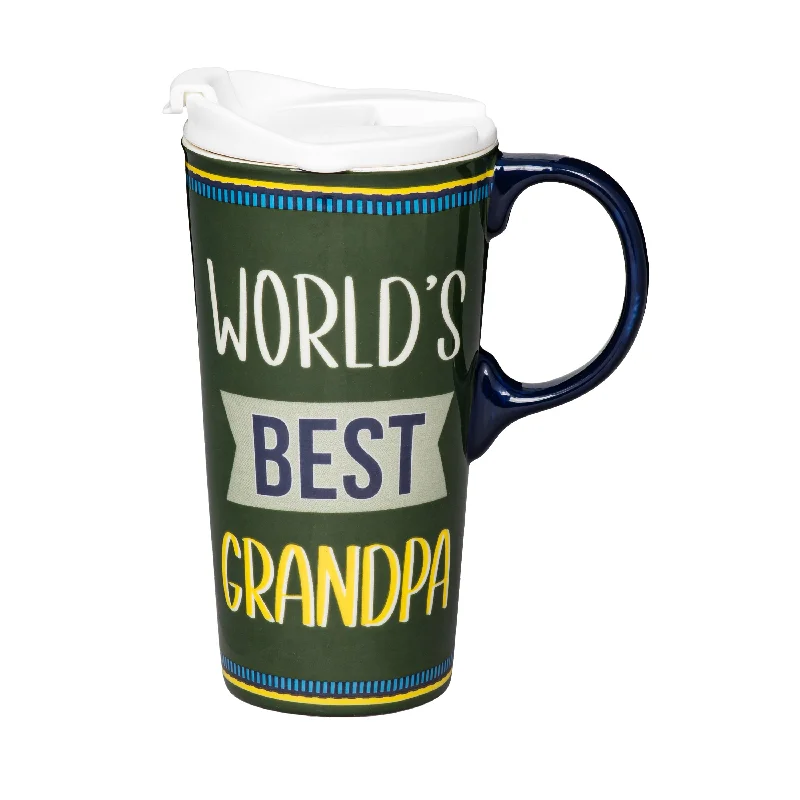 best ceramic mugs -Best Grandpa Ceramic Perfect Cup, 17oz, Gift Box