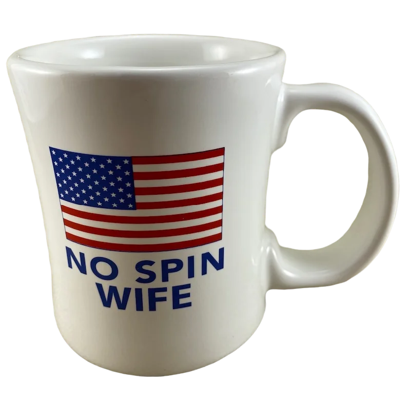 elegant coffee mugs for gifts -Bill O'Reilly No Spin Wife United States Flag Cream Mug Ceramic Source