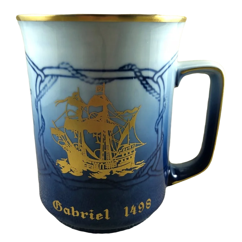 luxury coffee cups for gifts -Bing & Grondahl Explorer Mug Gabriel 1498 Vasco De Gama Copenhagen Porcelain