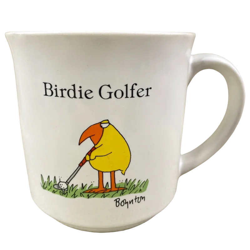 modern coffee cups -Birdie Golfer Sandra Boynton Mug Recycled Paper Products