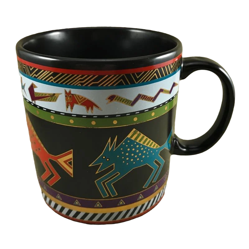 large tea mugs -Bison Mug Laurel Burch