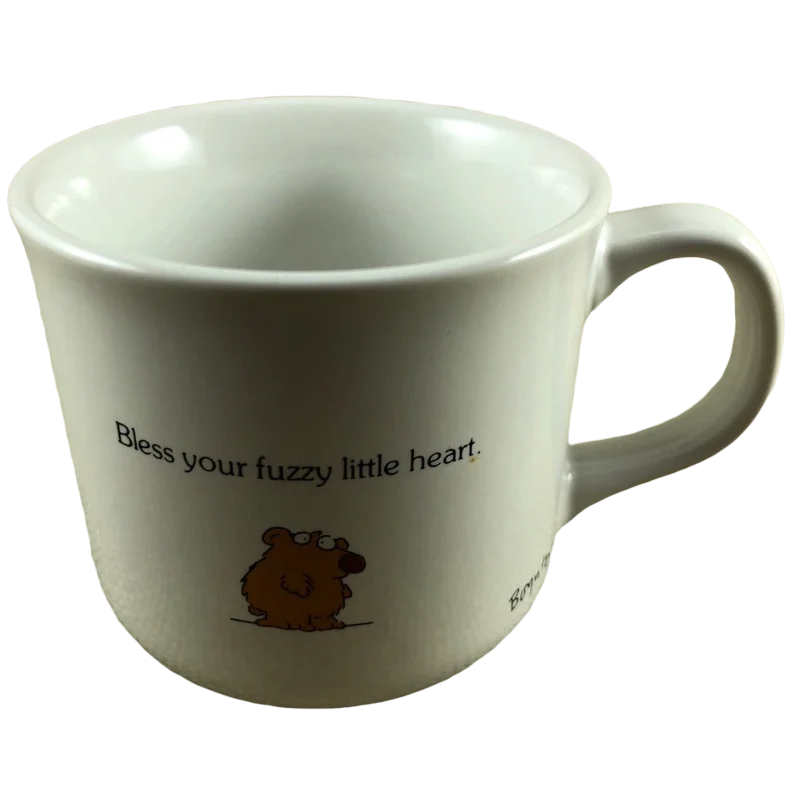 novelty tea cups -Bless Your Fuzzy Little Heart Bear Sandra Boynton Mug Recycled Paper Products