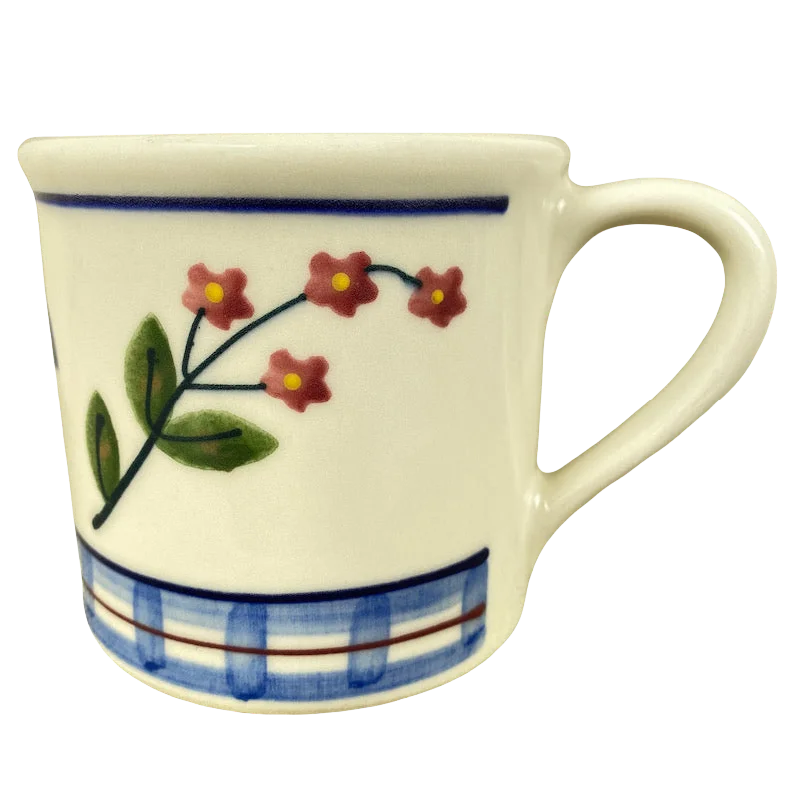 eco mugs for travel -Blue And Pink Flowers Mug Hartstone