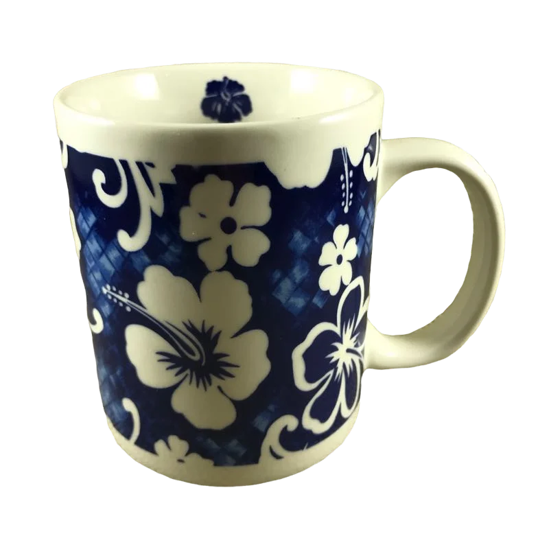 travel mugs with photos -Blue Hibiscus Mug The Islander Group