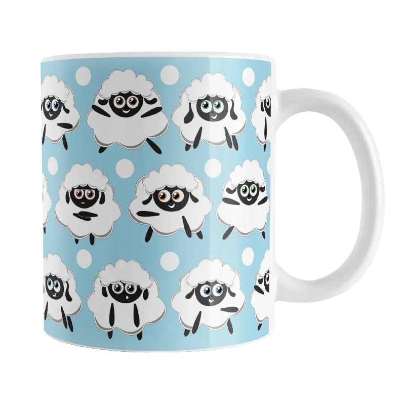 unique tea mugs -Blue Sheep Mug