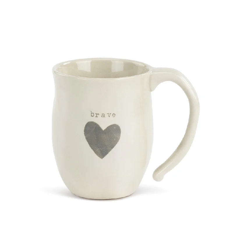 custom tea mugs -Brave Heart Mug By Demdaco