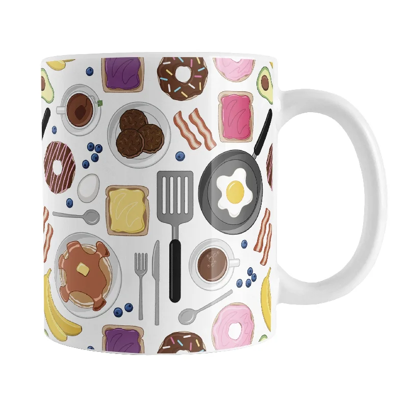 luxury tea mugs -Breakfast Pattern Mug