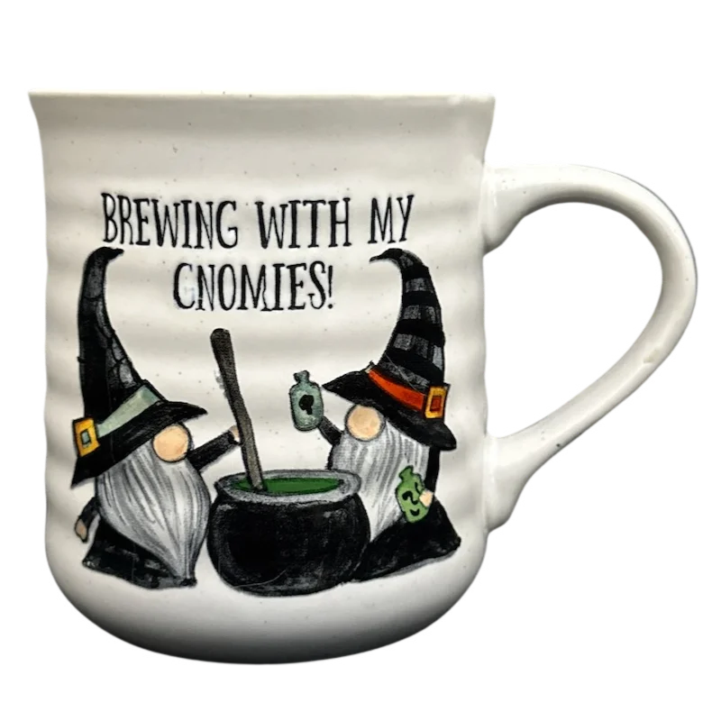 wooden coffee cups -Brewing With My Gnomies! Halloween Mug Cobwebs & Cauldrons