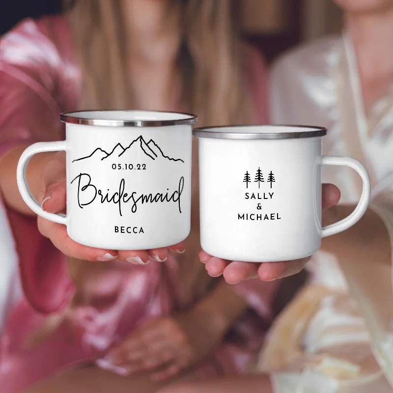 funny mugs for gifts -Bridal Party Camping Mugs