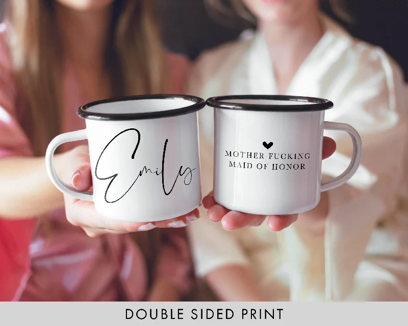 tall coffee mugs -Bridesmaid Proposal Camping Mugs