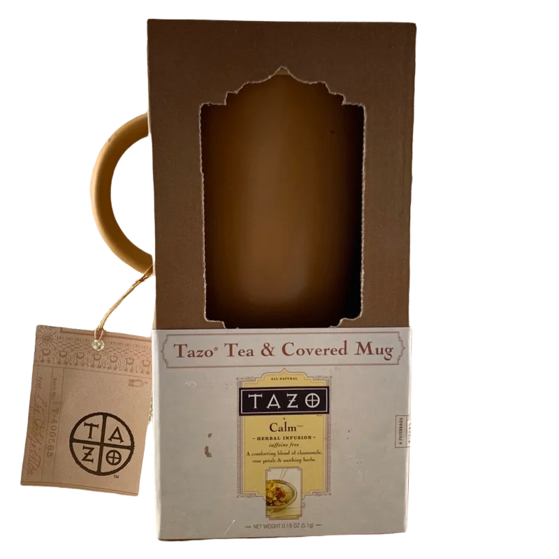 best ceramic mugs for tea -Brown Covered Mug Tazo Starbucks