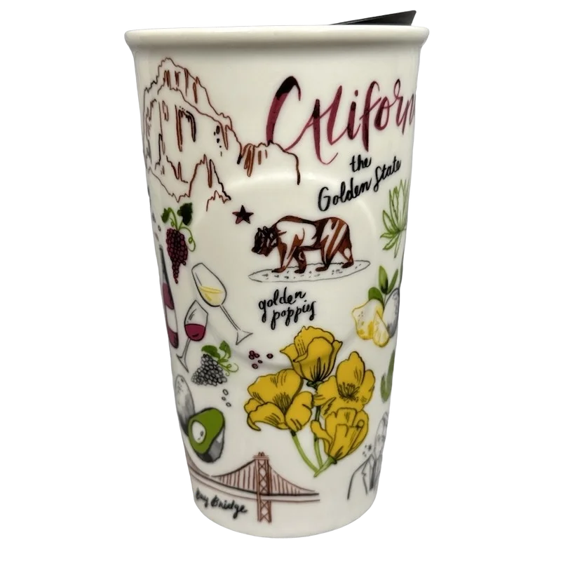 quirky coffee mugs -California The Golden State 10oz Tumbler 2016 Starbucks