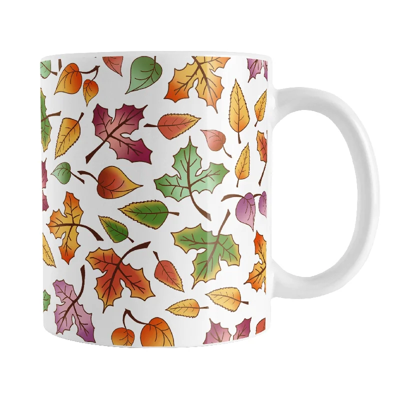 white coffee mugs -Changing Leaves Fall Mug