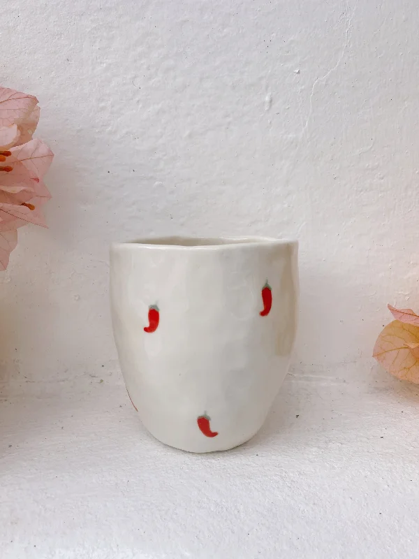 modern coffee cups -Chilli hug mug