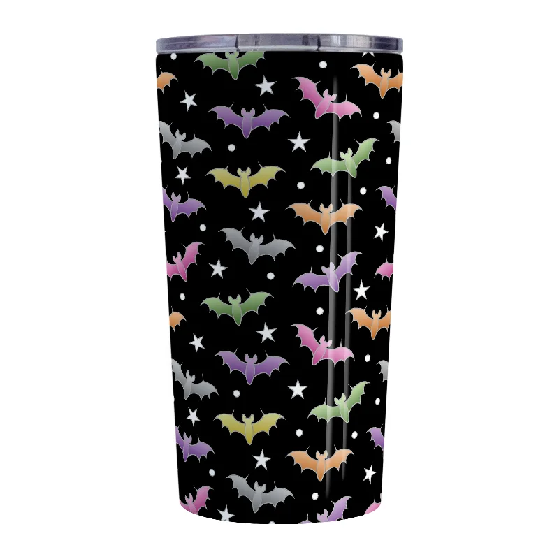 high quality personalized mugs -Colorful Bats Tumbler Cup