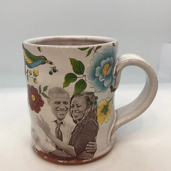 eco friendly coffee mugs for gifts -Icon Mug - Barack & Michelle