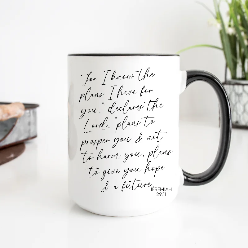 personalized coffee mugs with photos -Jeremiah 29:11- 15 oz. Mug