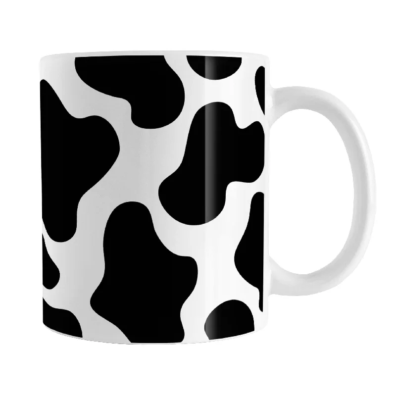 coffee cups with handle -Cow Print Mug