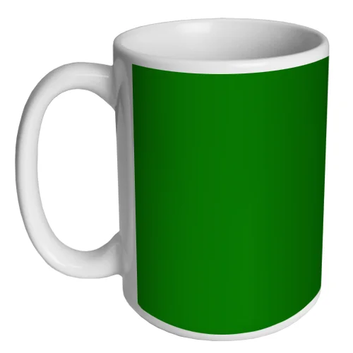 coffee mugs with photos -Custom Coffee Mug - Green - 15 ounce