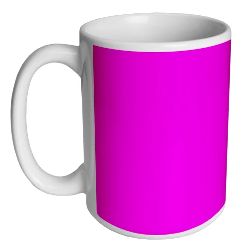 custom tea mugs -Custom Coffee Mug - Pink - 15 ounce