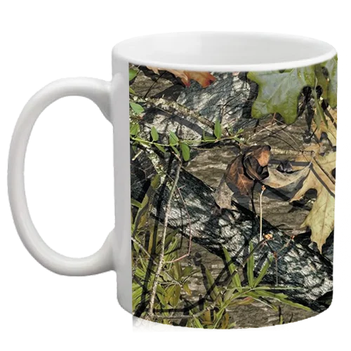 cute coffee mugs with animals -Custom Coffee Mug - Realistic Tree Camo - 11 ounce