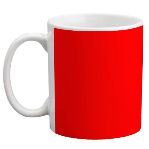 large ceramic mugs -Custom Coffee Mug - Red - 11 ounce