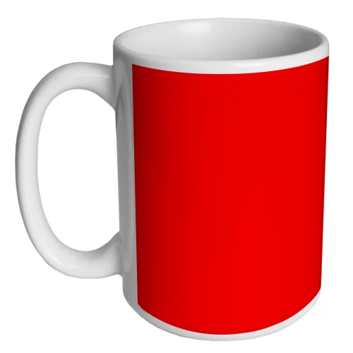 coffee mugs with designs -Custom Coffee Mug - Red - 15 ounce