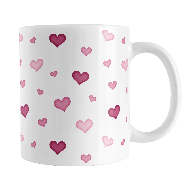 best travel tumblers -Dainty Cute Pink Hearts Mug