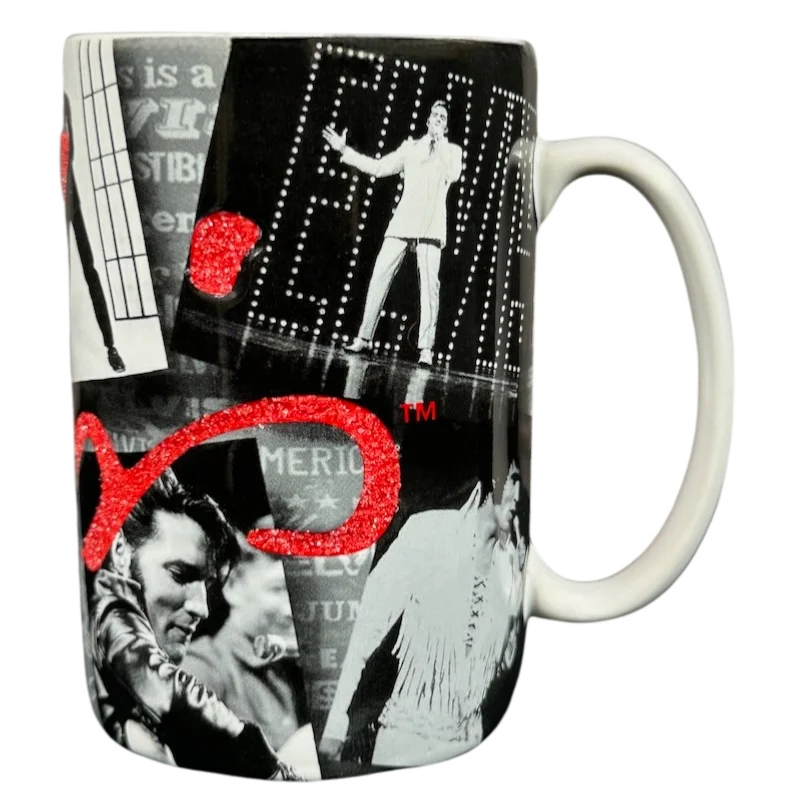 modern coffee cups -Elvis Glitter Photos Mug Americaware