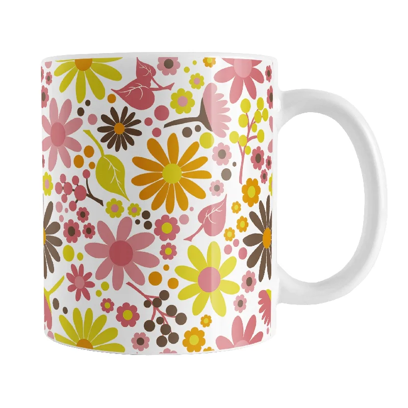 coffee cups for couples with names -Fruity Summer Flowers Mug