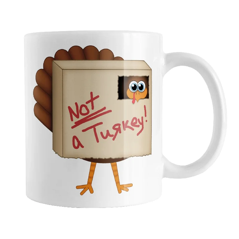 designer coffee cups -Funny Thanksgiving Not a Turkey Mug