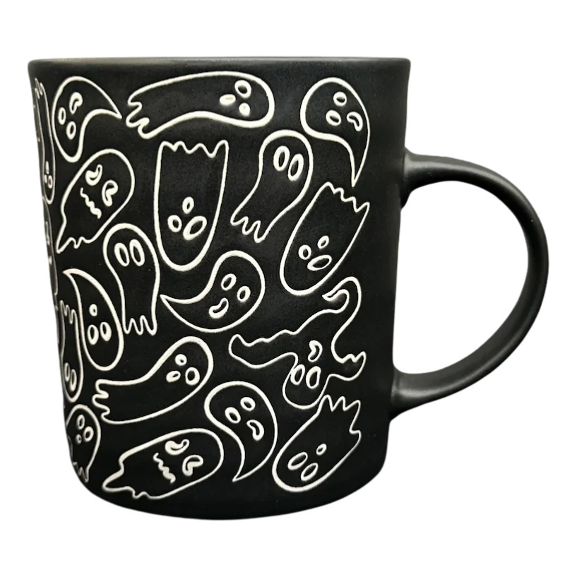 oversized coffee mugs -Ghosts Etched Mug Fig & Fern