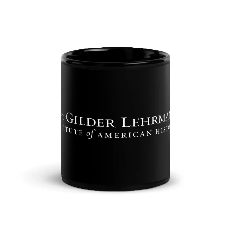 glass tea cups -Gilder Lehrman Institute logo mug