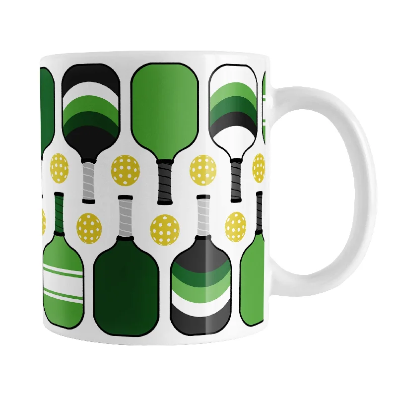 black tea cups -Green Pickleball Mug