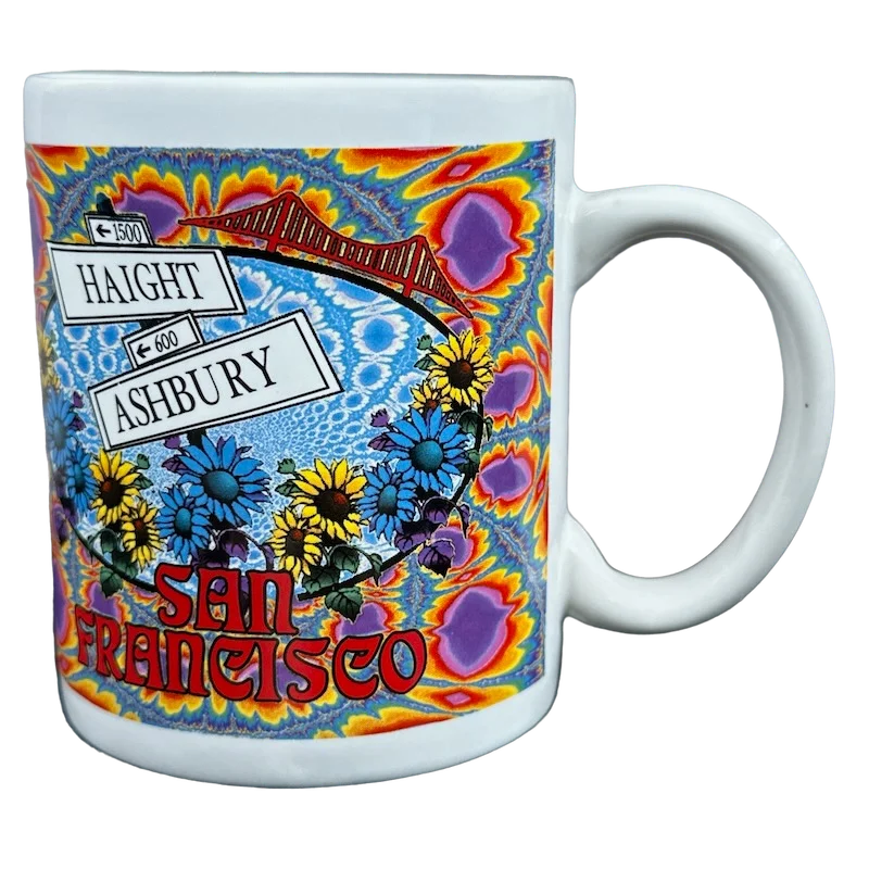 best coffee cups for office -Haight Ashbury San Francisco Mug