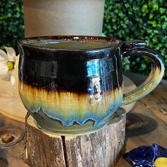 glass travel cups for work -Handcrafted Coffee Mug