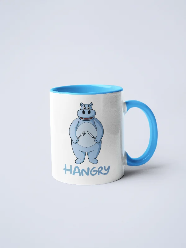 insulated coffee tumblers -Hangry Hippo Ceramic Coffee Mug IMAGE 1