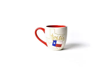 coffee mugs with designs -HAPPY EVERYTHING TEXAS MOTIF MUG