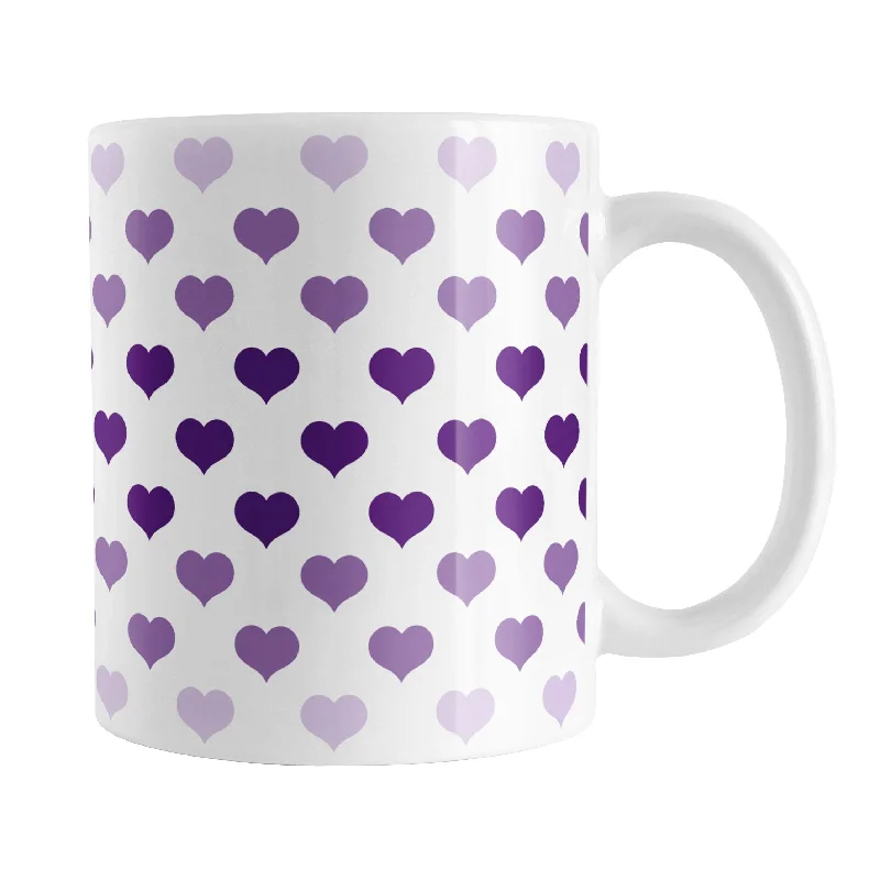 stainless steel travel mugs -Hearts in Purple Mug