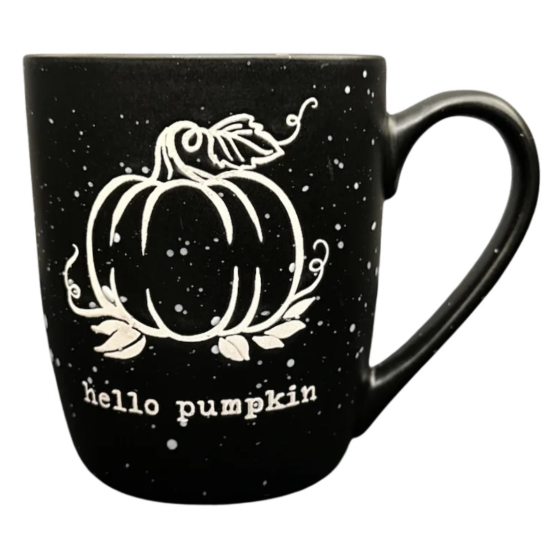 insulated cups for tea -Hello Pumpkin Etched Mug